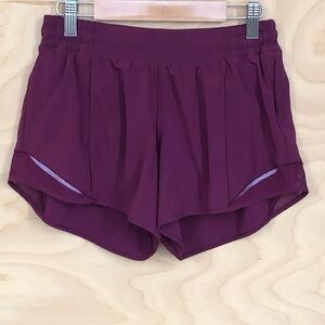 Lululemon Athletica Maroon Hotty Hot Shorts  Womens Size 6